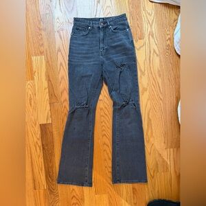 BDG Black Mini Flare Jeans